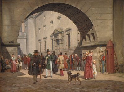 La prigione di Copenaghen, 1831 da Martinus Rorbye